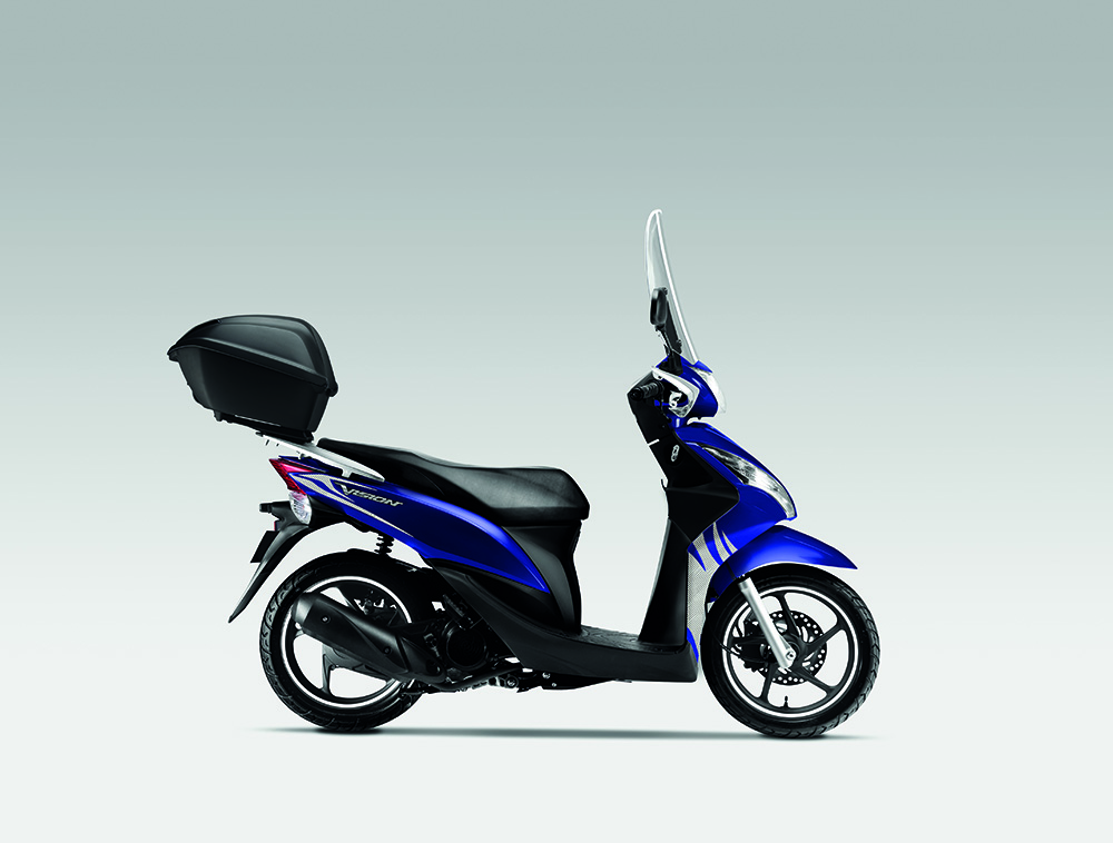 Jeu d'autocollants d'origine Honda Vision50/ Vision110 "Safari", y compris décor de jante blanc