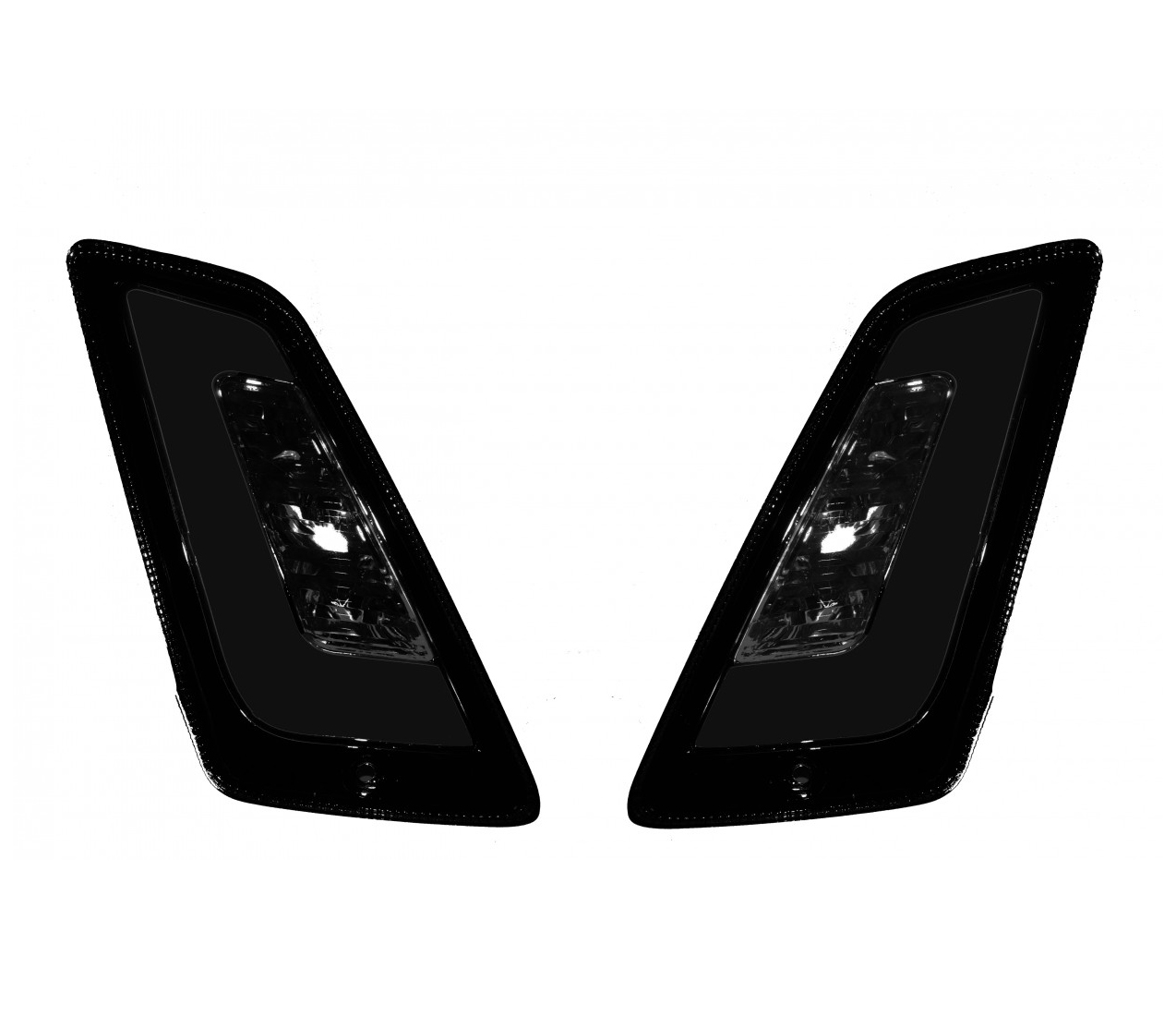 Jeu de clignotants avant LED, teintés pour Vespa GT, GTL, GTV, GTS 125-300 (2014-2018)