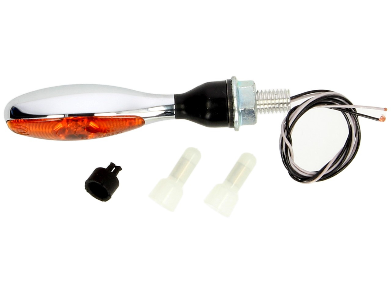 Clignotant Kellermann, Micro 1000 LED, acier, LED, V/H, G/D, 12 V, chrome brillant, M8x20