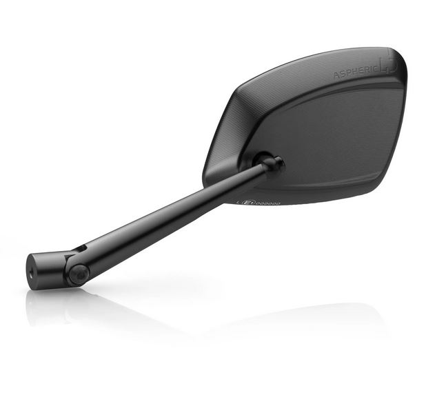 Rétroviseur RIZOMA 4D droit pour Vespa, noir anodisé
