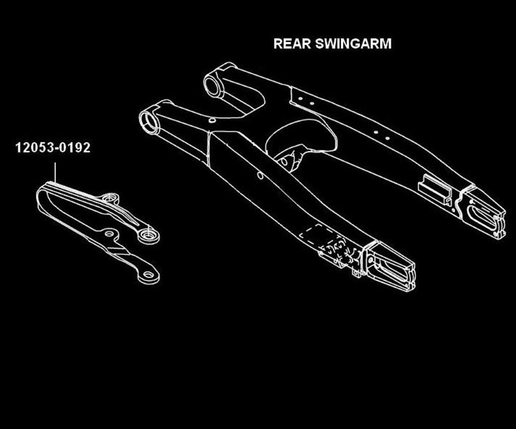 Guide-chaîne renforcé KX450F 2015 Original Kawasaki