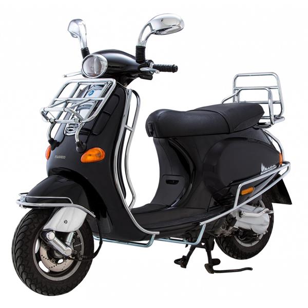 Arceau arrière chromé pour Vespa ET2/ET4/LX/LXV/S 50-150ccm Cuppini