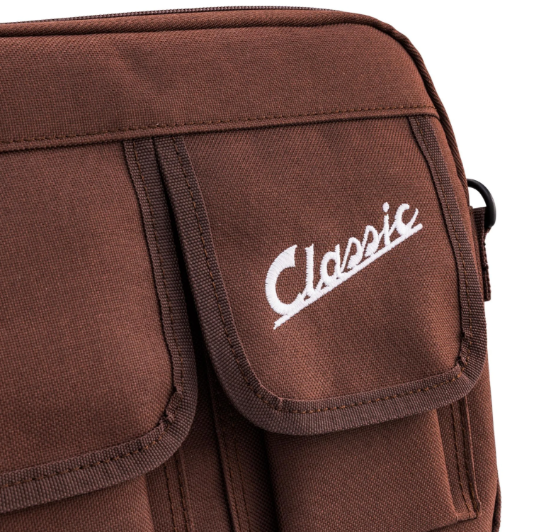 Sac "Classic" pour compartiment à bagages/boîte à gants Vespa, nylon, marron tobacco