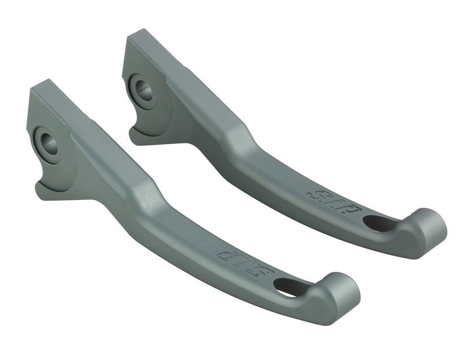 Levier de frein sport Shorty pour Vespa, droite et gauche, gris mat