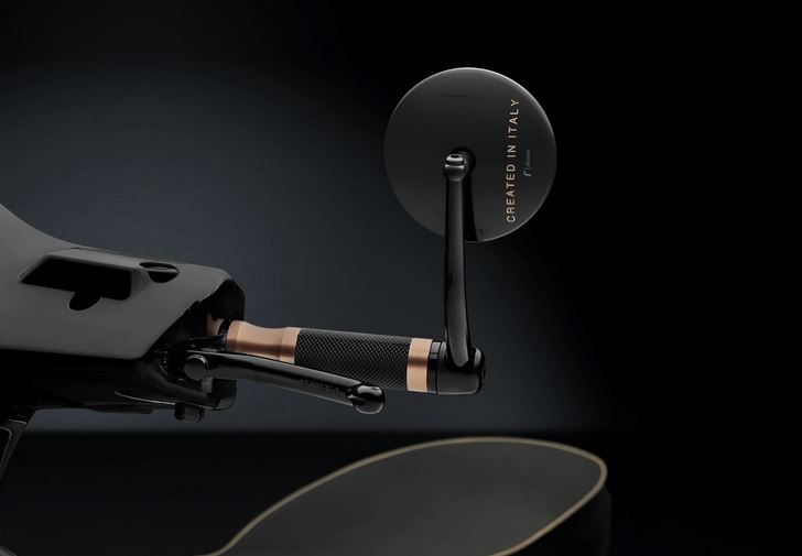 Cache trou de rétroviseur RIZOMA pour Vespa GTS/GTS Super 125-300ccm ('19-`22), noir