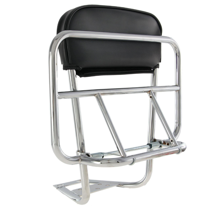 Porte-bagages arrière pour Vespa PX 80-200ccm, pliable, chrome