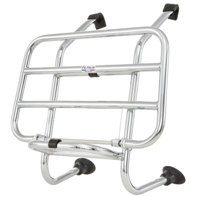 Porte-bagages avant pour Vespa PX 80-200ccm, pliable, chrome