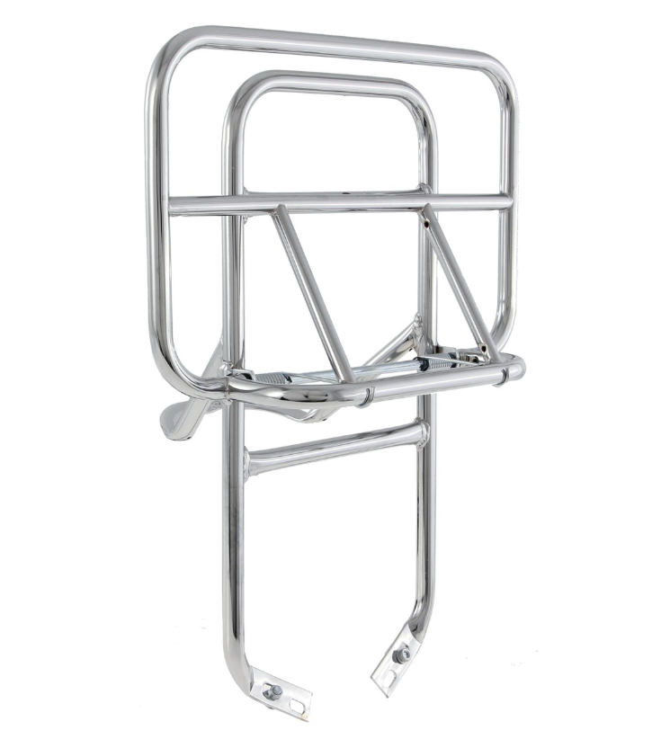 Porte-bagages arrière pour Vespa PX 80-200ccm, pliable, chrome