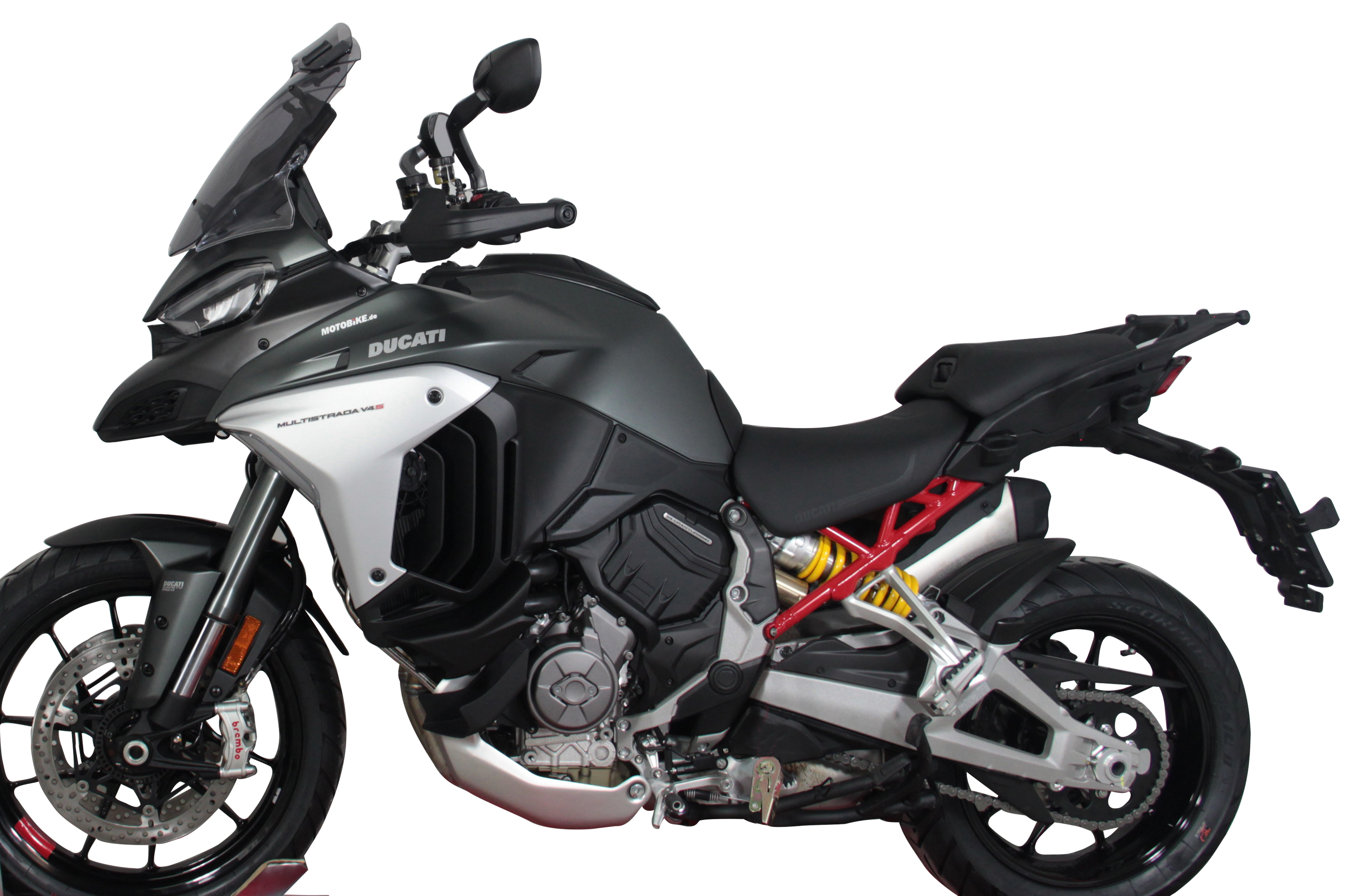 Cache-sommier MRA "VTM" gris fumé pour Ducati Multistrada V4 (21-)