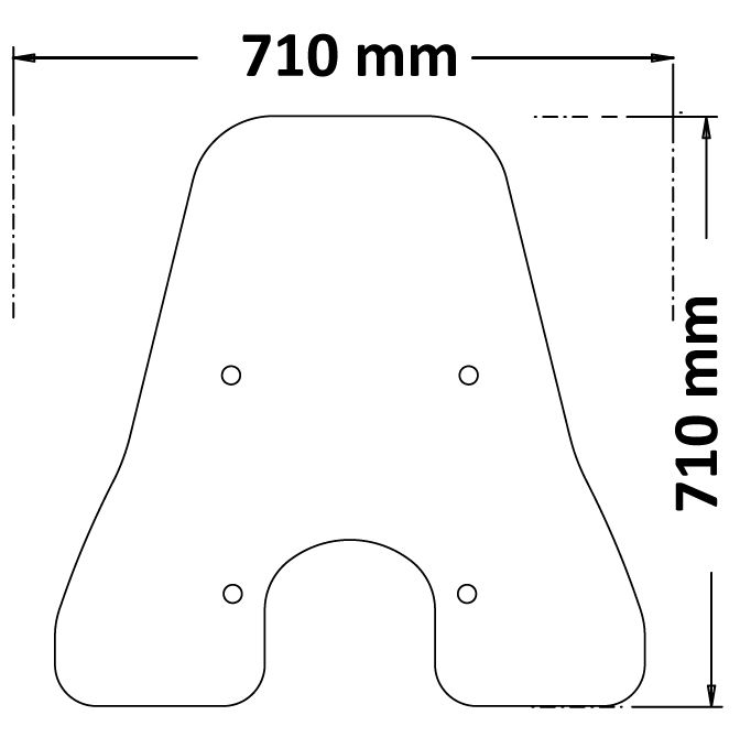 Pare-brise type original clair pour Vespa GTS 300 (23-)
