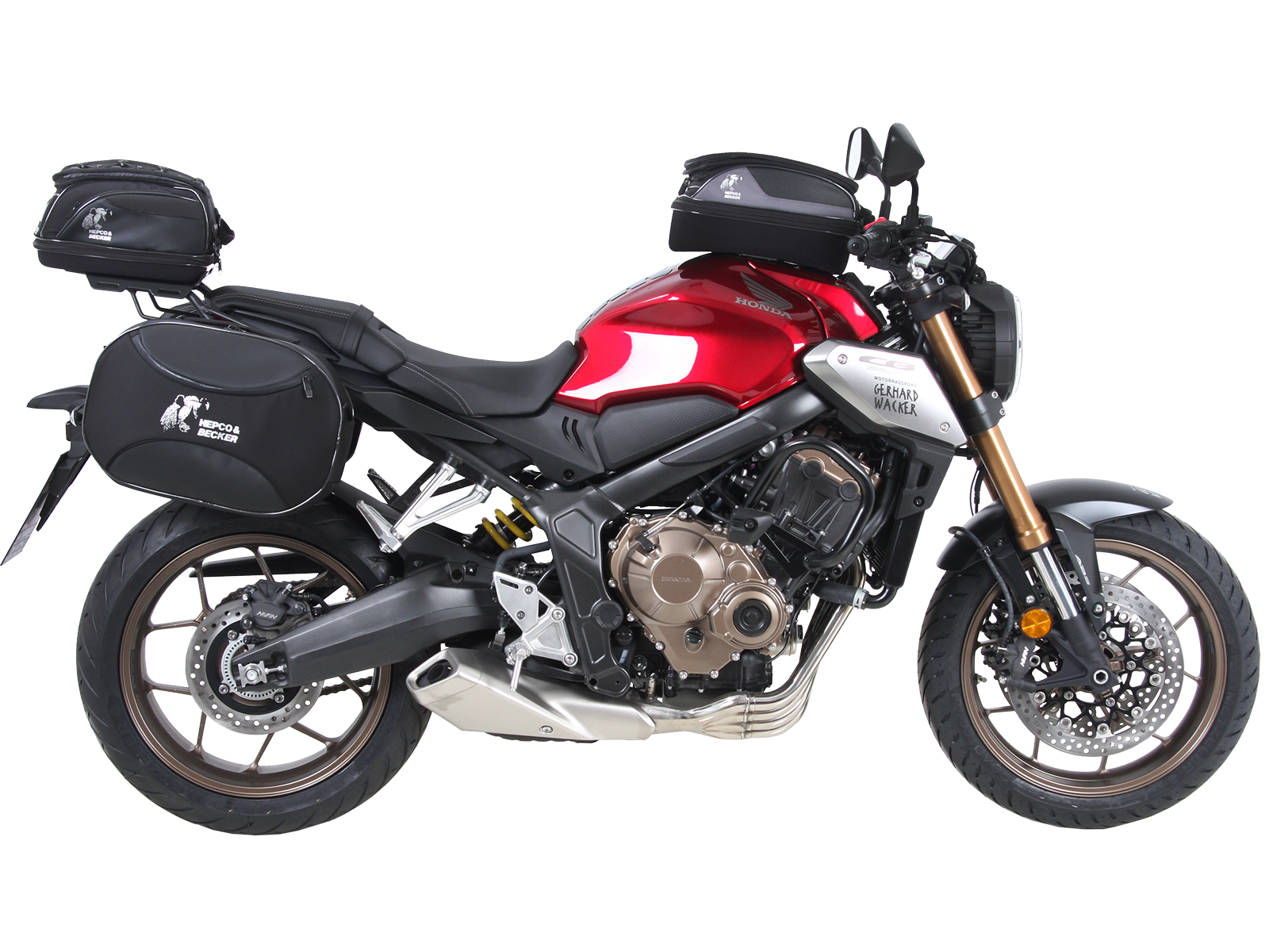 Anneau de réservoir Basic avec unité de fermeture de la sacoche de réservoir pour Honda CB 650 R (19-20) Hepco & Becker