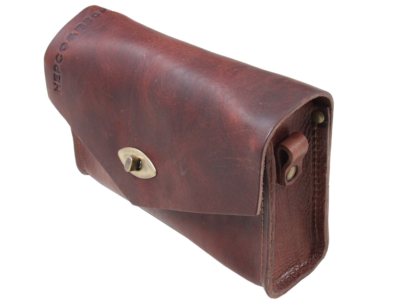 Sacoche à outils en cuir LEGACY marron 2,5L Hepco & Becker