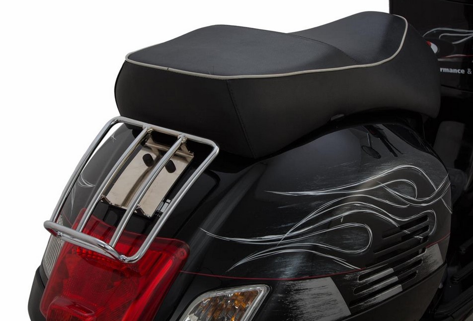 Porte-bagages arrière 70's pour Vespa GTS/GTV/GT 125-300ccm 4T LC, chrome