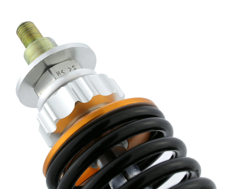 Amortisseur avant ZELIONI pour Vespa ET2/ET4/LX/LXV/S 50-150ccm, argent/orange/noir