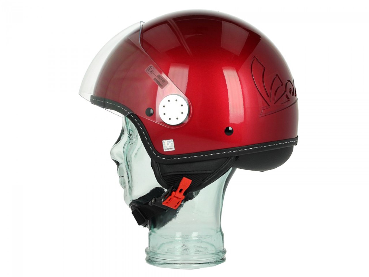 Casque Vespa "Visor" 2.0 jet rouge Must 880/A taille XS