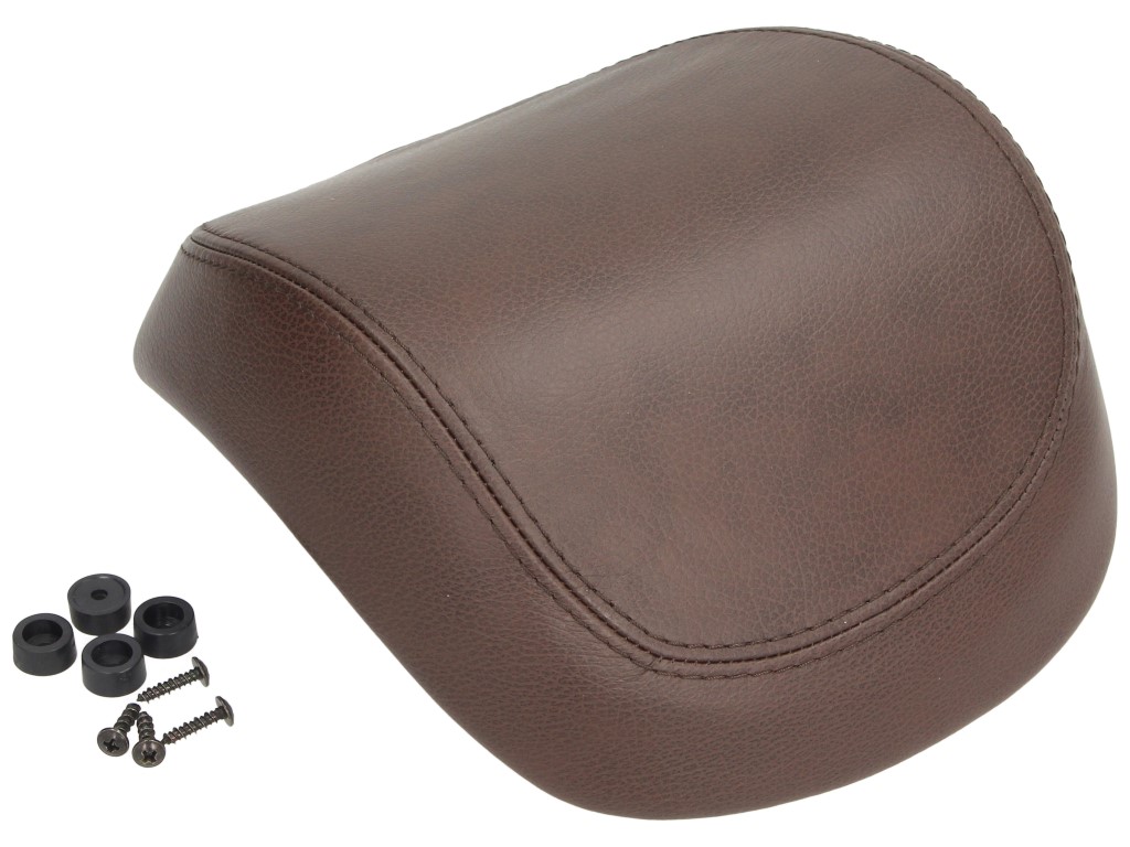 Coussin dorsal original en cuir véritable pour Vespa Primavera / Sprint / Elettrica - Marron