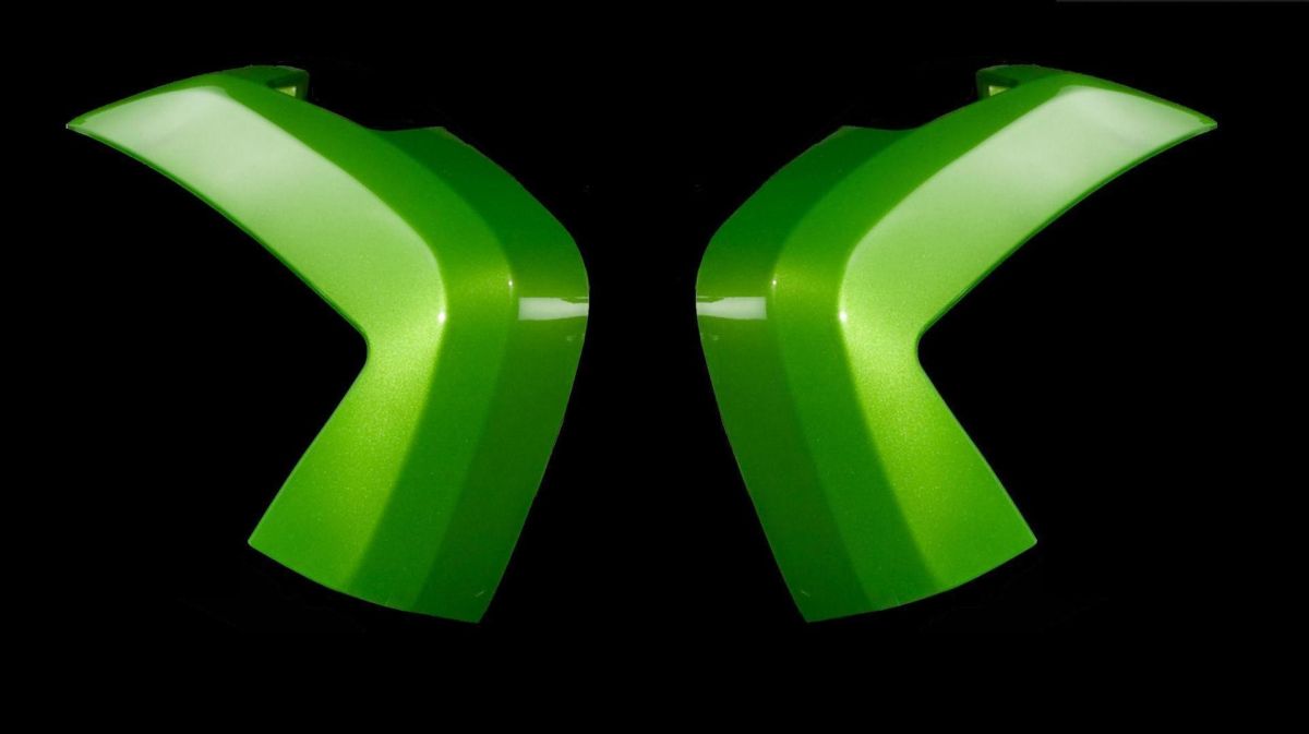 Couvertures pour valises moto Candy Lime Green Versys1000 2014/ Z1000SX 2013 Original Kawasaki