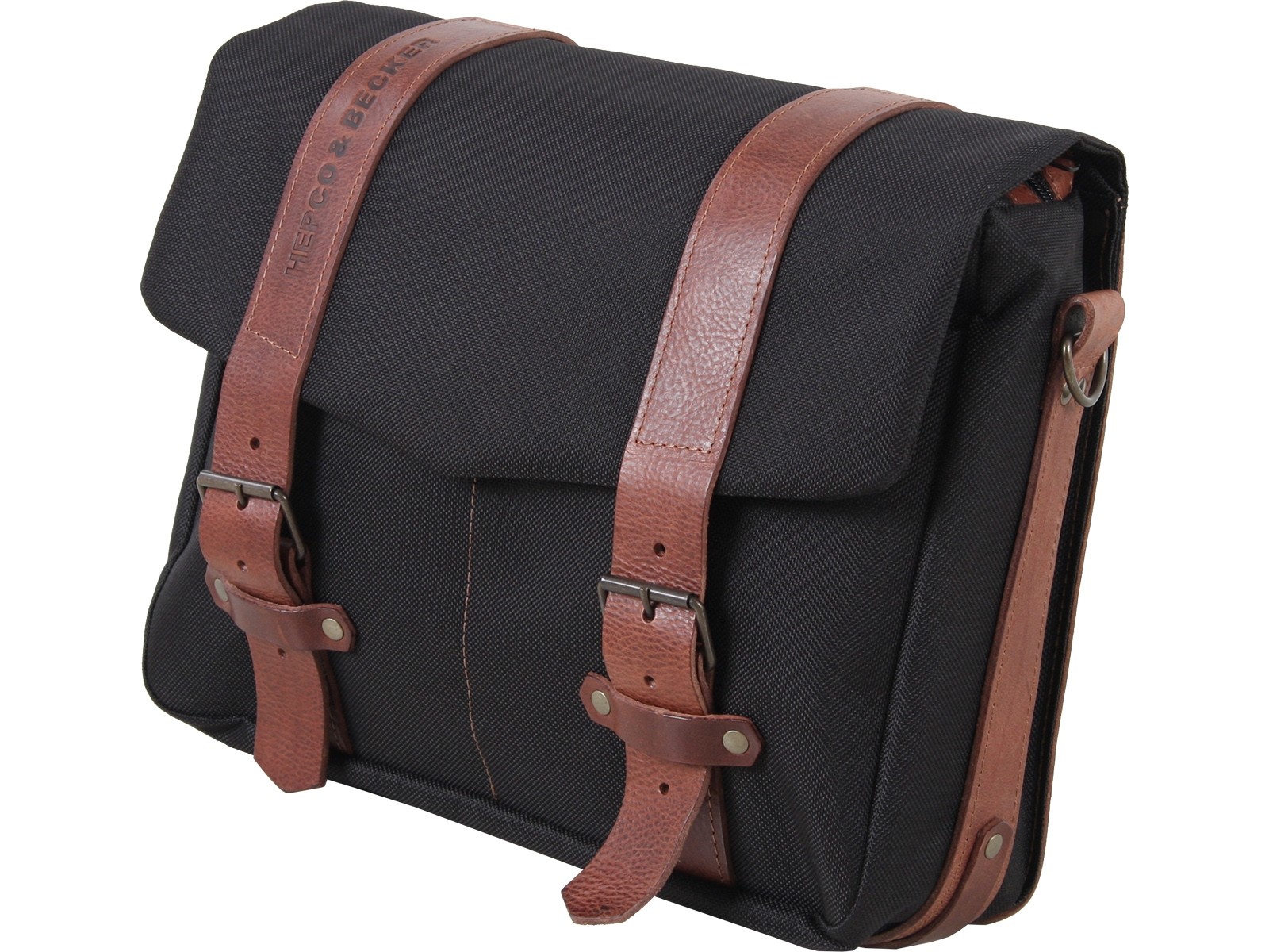 Set de sacoches de coursier LEGACY L/L noir pour support C-Bow Hepco & Becker