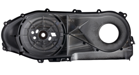 Couvercle de vario pour Vespa GTS/GTS Super 125/150ccm 4T LC iGet (Euro4), noir brillant