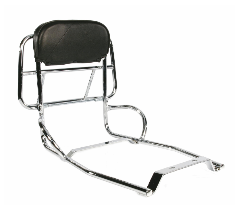 Porte-bagages arrière pour Vespa PX 80-200ccm, pliable, chrome