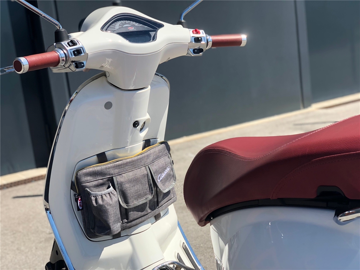 Sac "Classic" pour coffre/boîte à gants Vespa - gris, nylon
