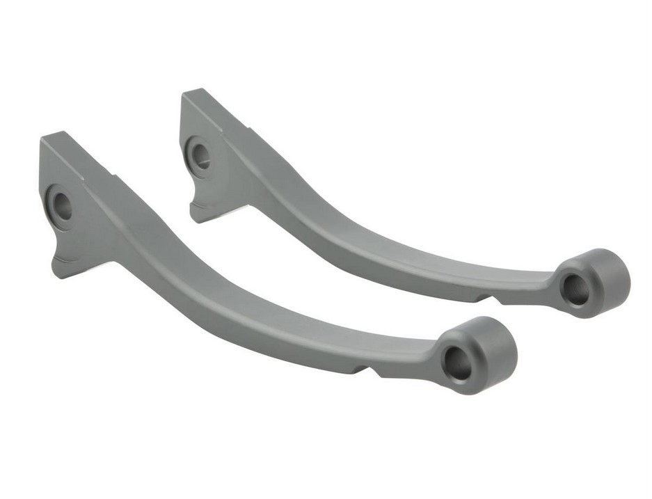 Kit levier de frein sport ZELIONI pour Vespa, droite et gauche, gris mat