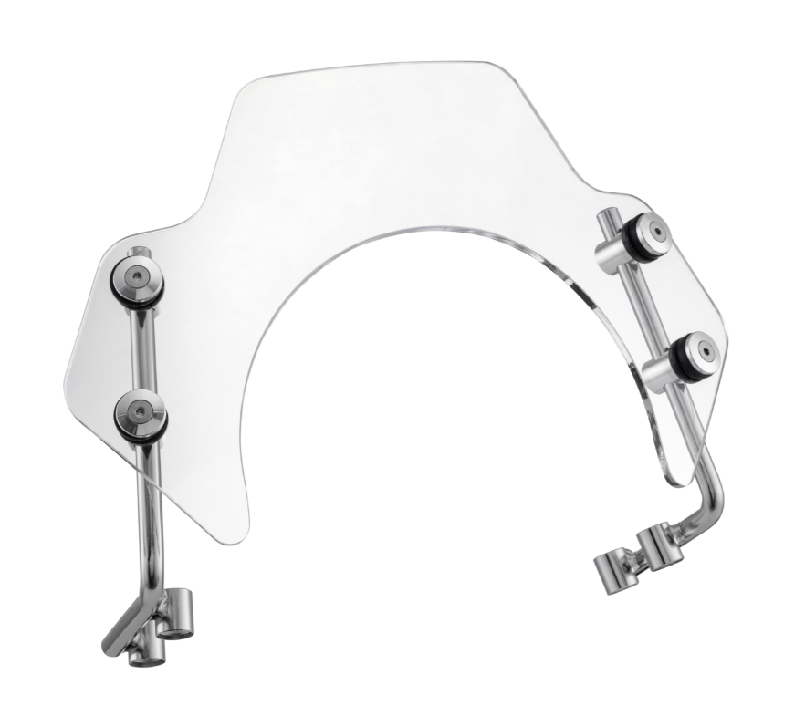 Flyscreen pour Vespa PX 80-200ccm, support argenté, clair