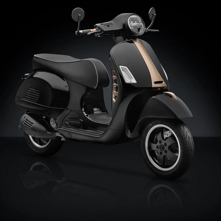 Levier sport RIZOMA 3D, gauche pour Vespa GTS/GTS Super/GTV/GT (-`22), noir anodisé