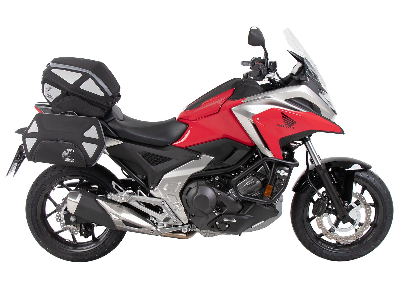 Supports latéraux C-Bow noirs pour Honda NC 750 X /DCT (21-) Hepco & Becker