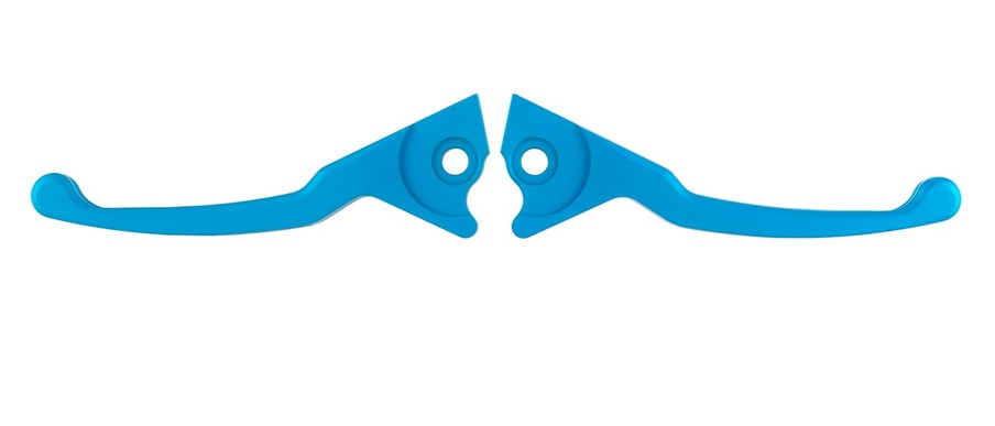 Levier de frein sport Shorty pour Vespa, droite et gauche, bleu mat