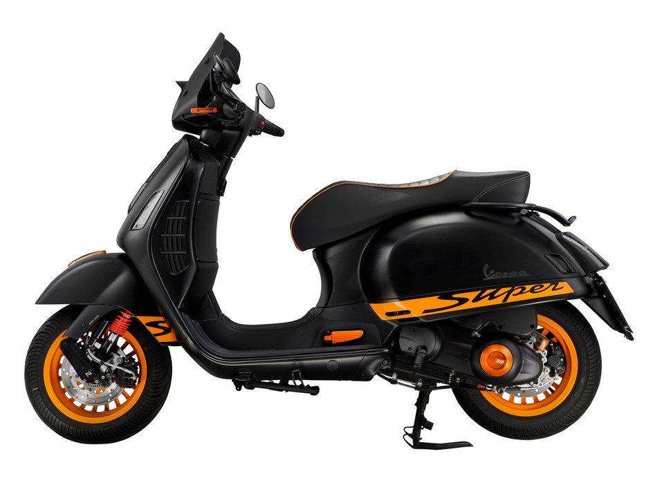 Couvercle de vario pour Vespa, orange mat