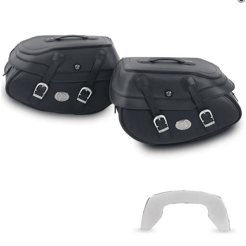 Kit de sacoches de selle Buffalo Big noir pour porte C-Bow Hepco & Becker