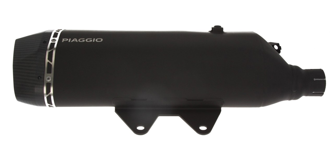 Slip-on silencieux en acier inoxydable noir pour Piaggio MP3 HPE 400