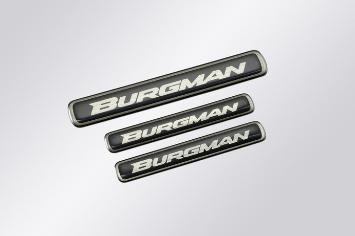 Inscription "Burgman" pour Suzuki Burgman AN650 BJ. 2013-2017/ Burgman AN650 BJ. 2007-2012/ Burgman AN