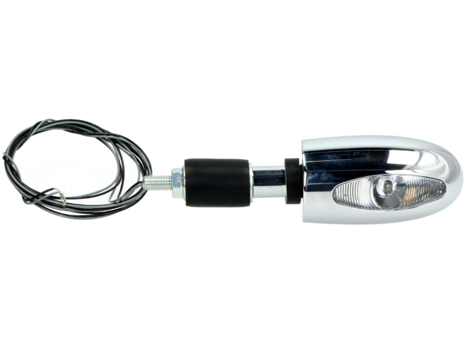 Clignotants Kellermann, BL 1000, acier, LED, VR/VL, 12 V, chrome brillant, homologués E