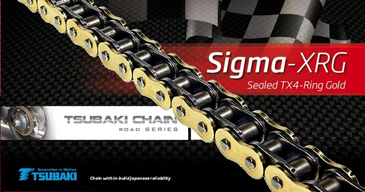 Chaîne Tsubaki or, anneau X, Sigma XRG, pas : 530/108