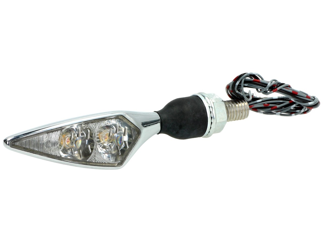Kellermann Clignotant, feu arrière et feu stop, Rhombus DF, acier, LED, HL, 12 V, chrome brillant, M8x20