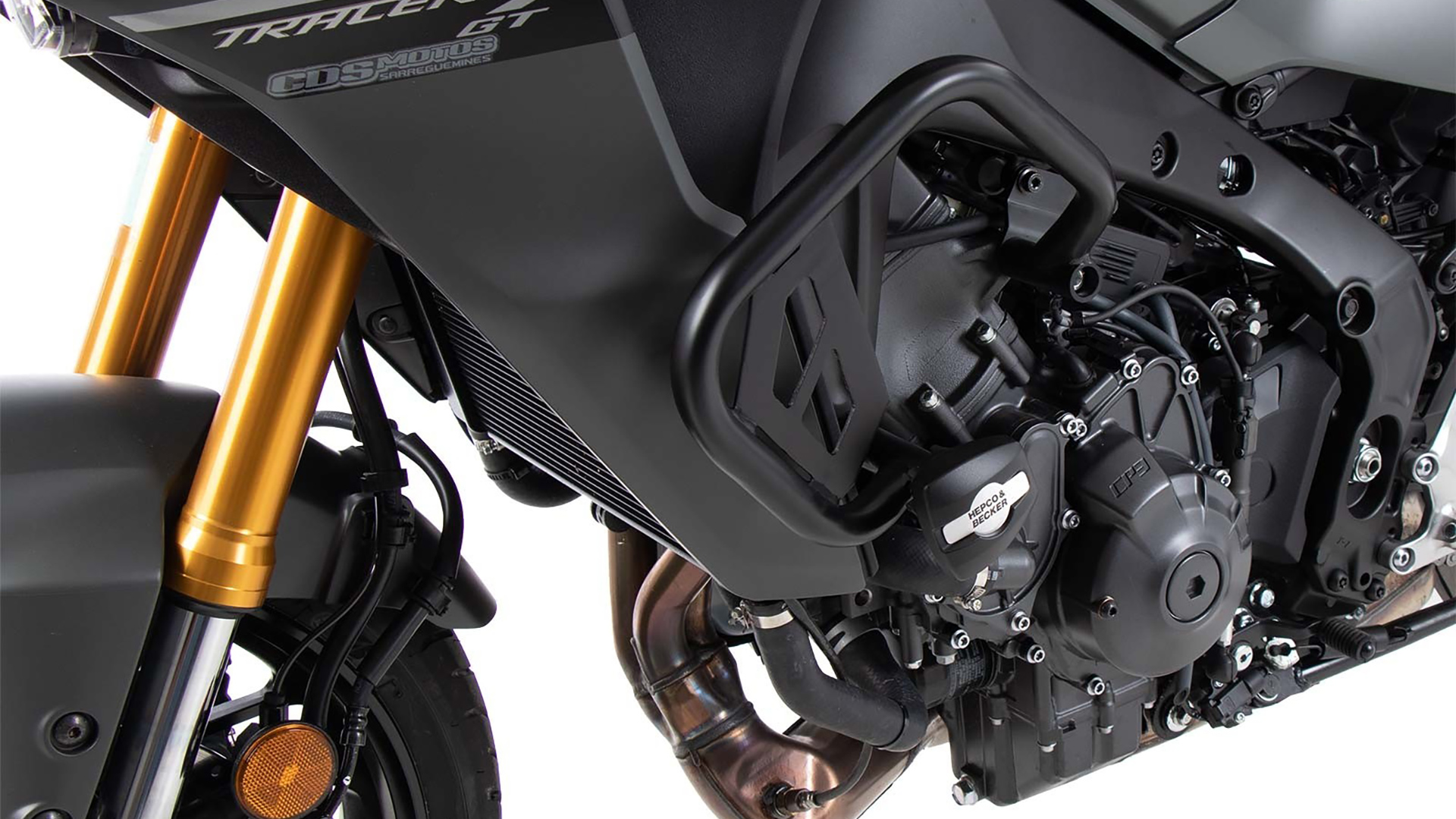 Arceau de protection moteur avec protectionpad pour Yamaha Tracer 9 / GT (2021-) Hepco & Becker