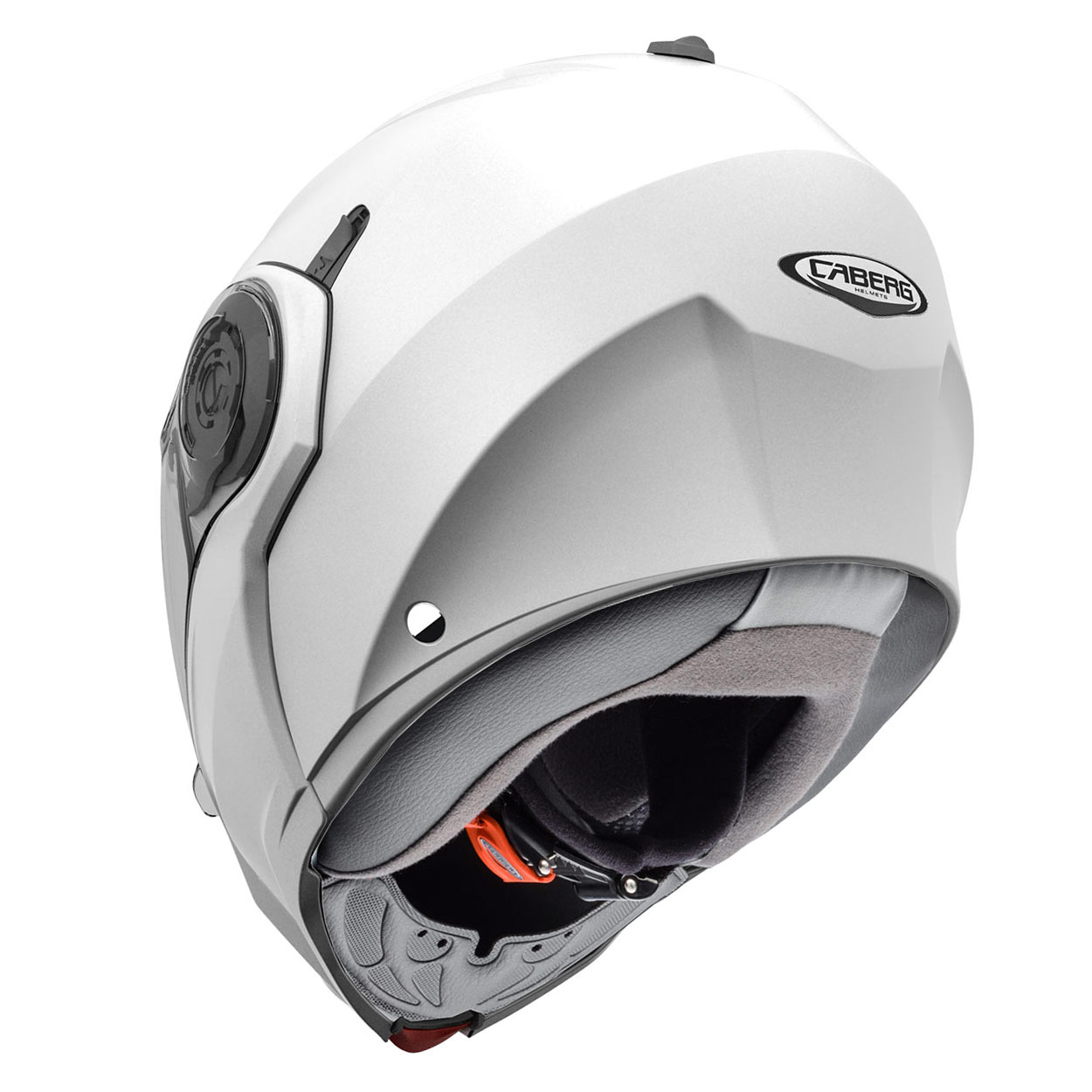 Caberg casque Droid, blanc métallisé