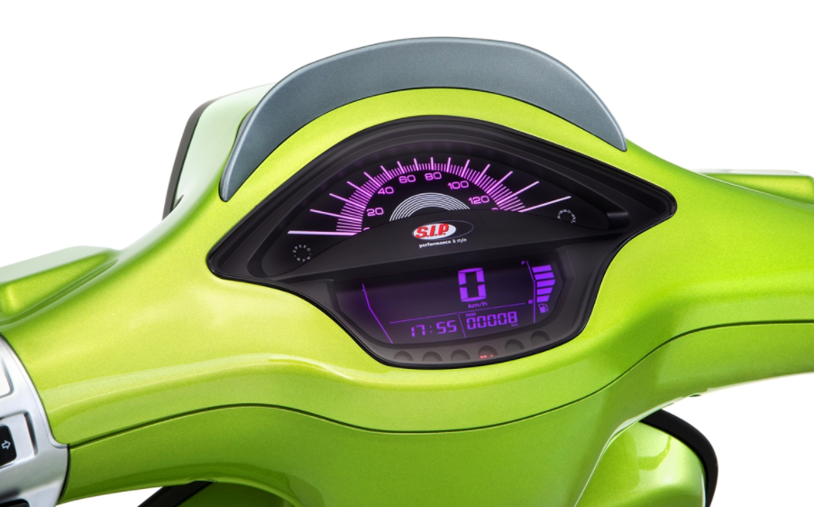 Compte-tours/tachymètre pour Vespa Primavera/Sprint 50-150ccm 2T/4T AC, noir