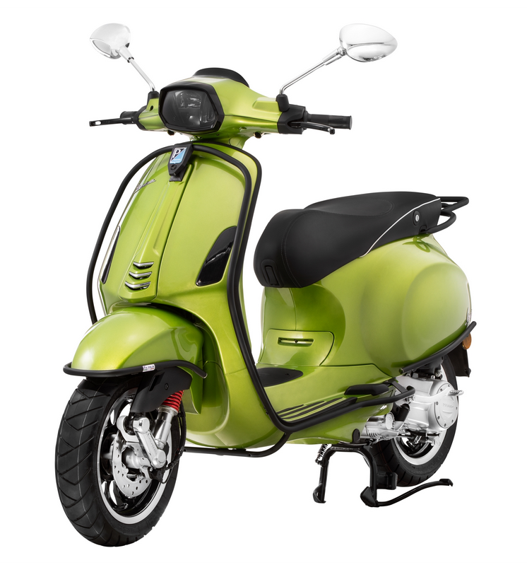 Arceau de protection pour les jambes pour Vespa Primavera /Sprint 50-150ccm, noir mat