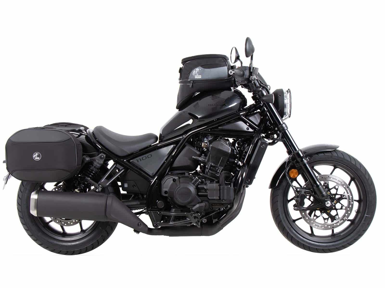 Supports latéraux C-Bow noirs pour Honda CMX 1100 Rebel /DCT (21-24) Hepco & Becker