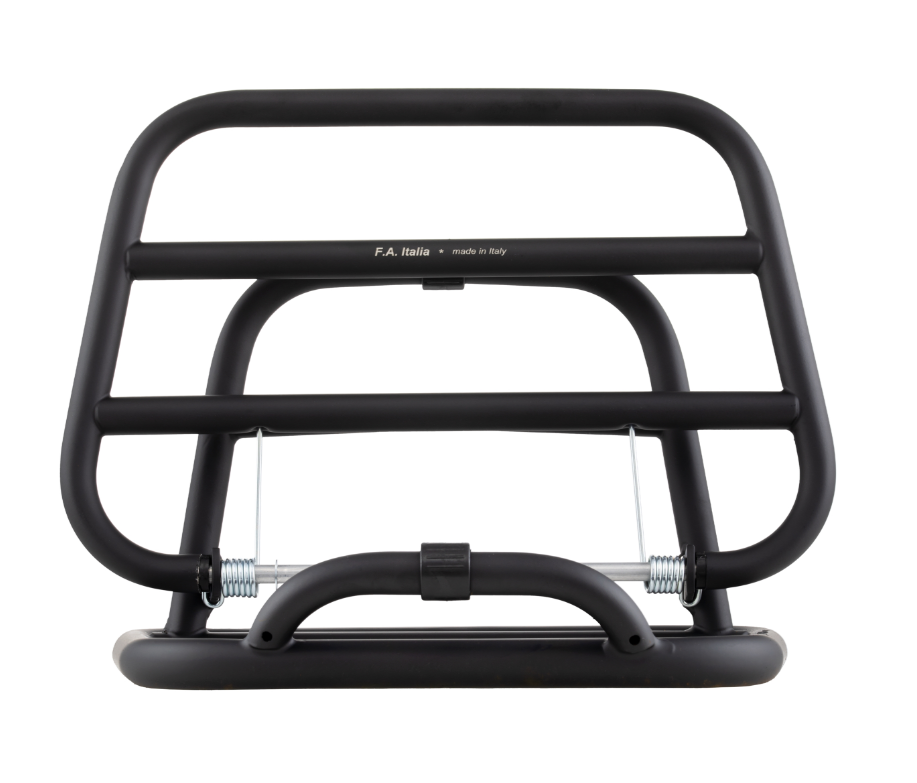 Porte-bagages arrière pour Vespa 946 3V i.e. 125cc, pliable, noir mat