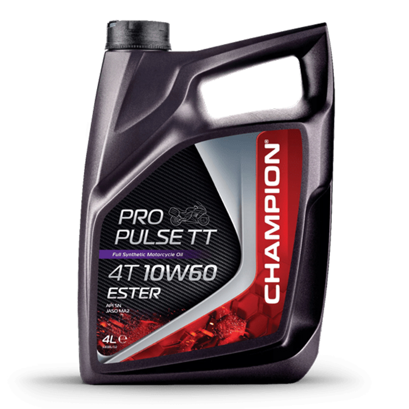 CHAMPION® Pro Pulse TT 4T 10W-60 Huile moteur à l'ester - 4 litres