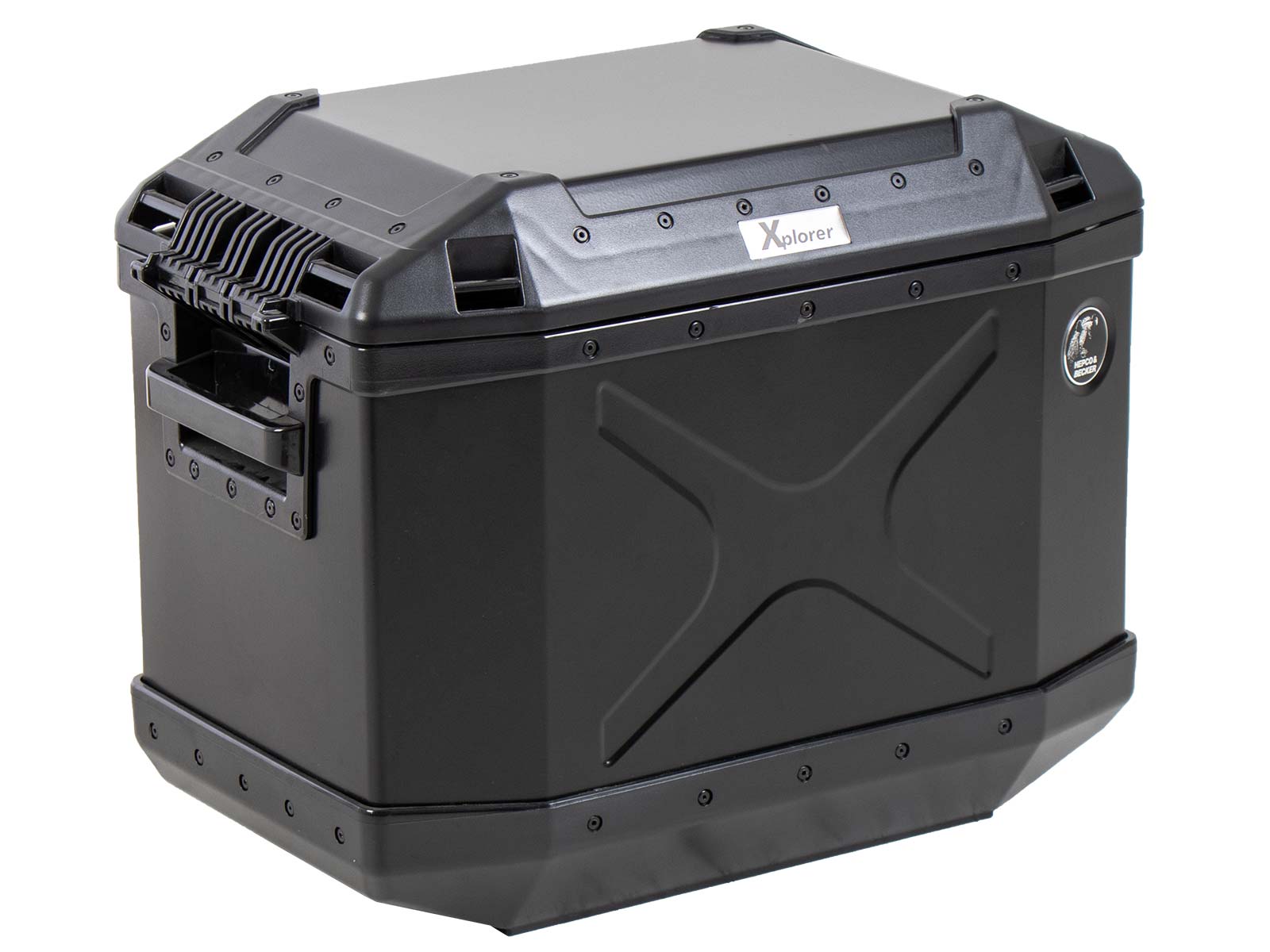 Valises latérales Alu Xplorer 40 Cutout gauche noir Hepco & Becker