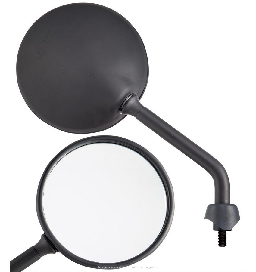 Rétroviseur Shorty pour Vespa, noir mat, droite et gauche