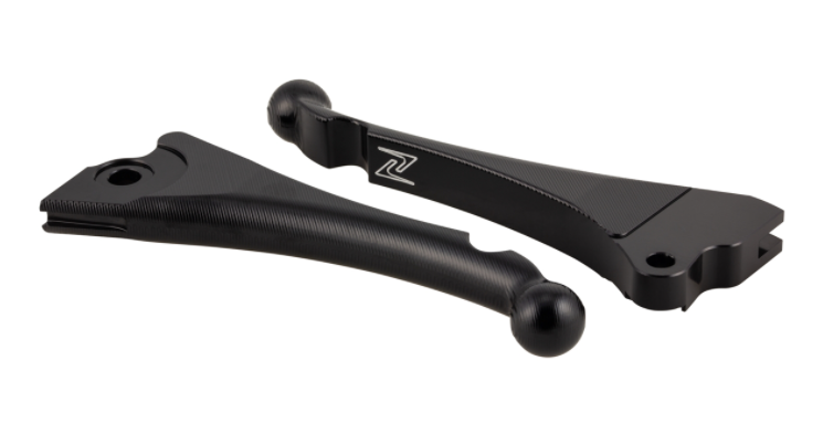 Kit levier de frein sport "Shorty 3D" gauche/droite pour Vespa LX/LXV/S/Primavera/Sprint, noir