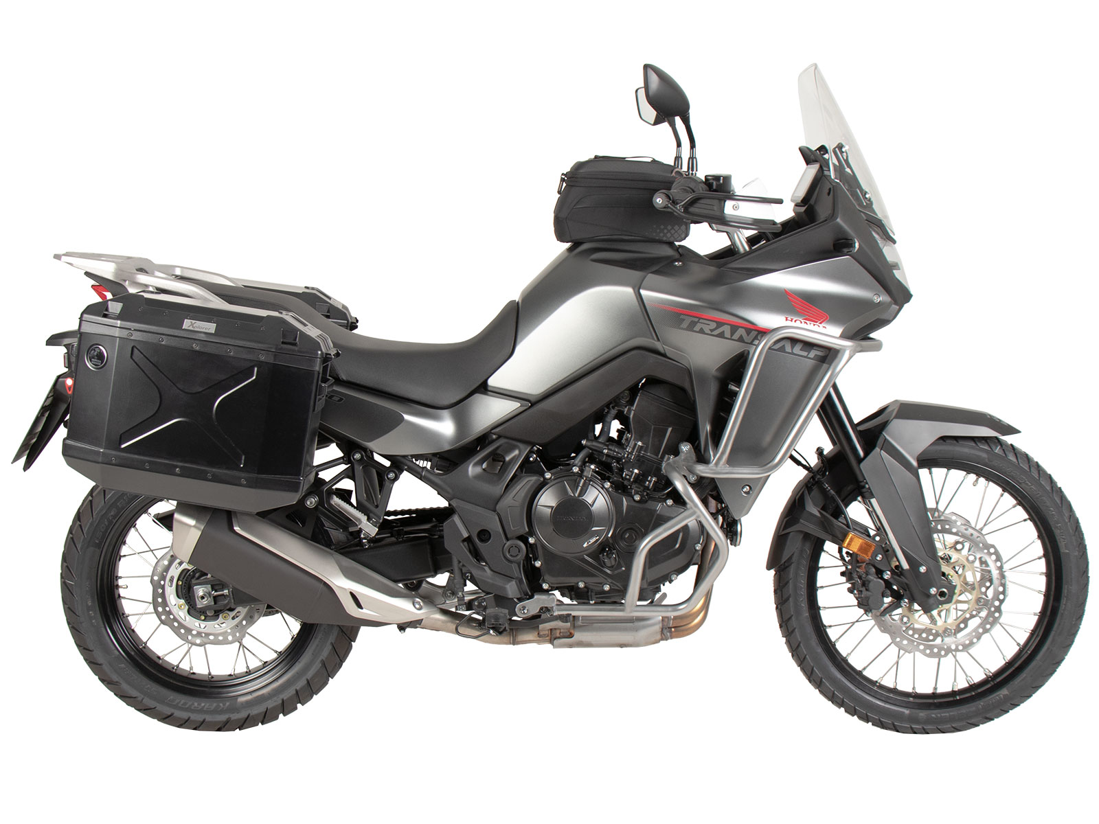 Porte-bagages latéral vissé noir pour Honda XL 750 Transalp (25- ) Hepco & Becker