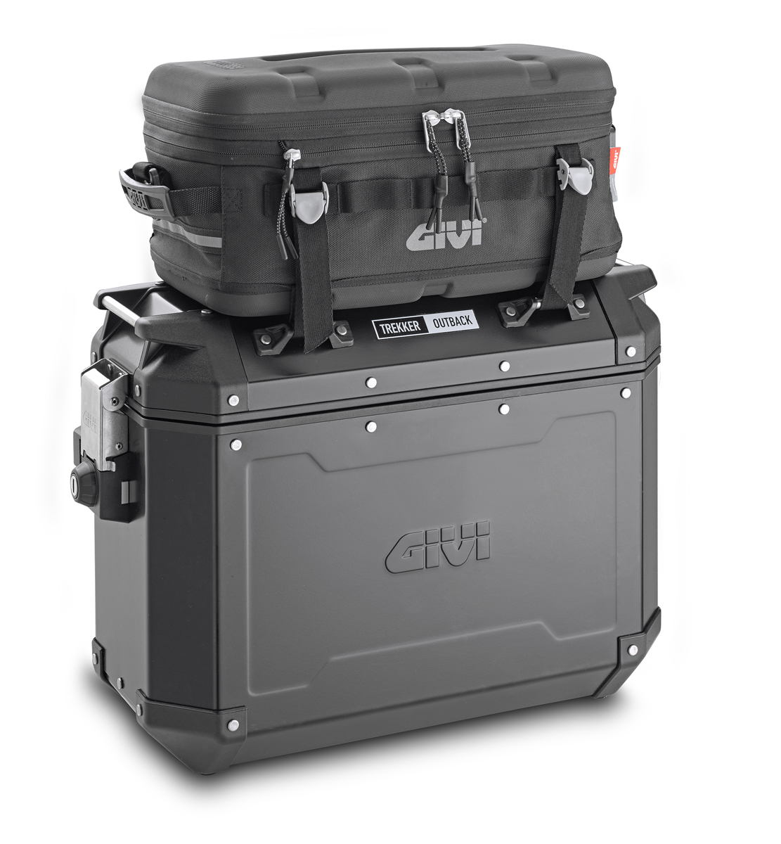 Givi Kit de valises latérales en aluminium Trekker Outback 37L noir Monokey