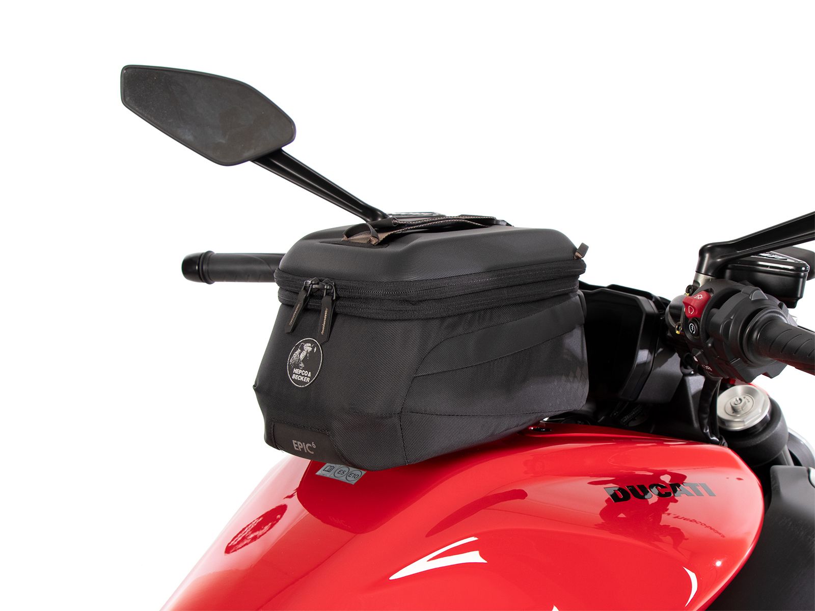Anneau de réservoir Basic avec unité de fermeture de la sacoche de réservoir pour Ducati Diavel V4 (23-) Hepco & Becker